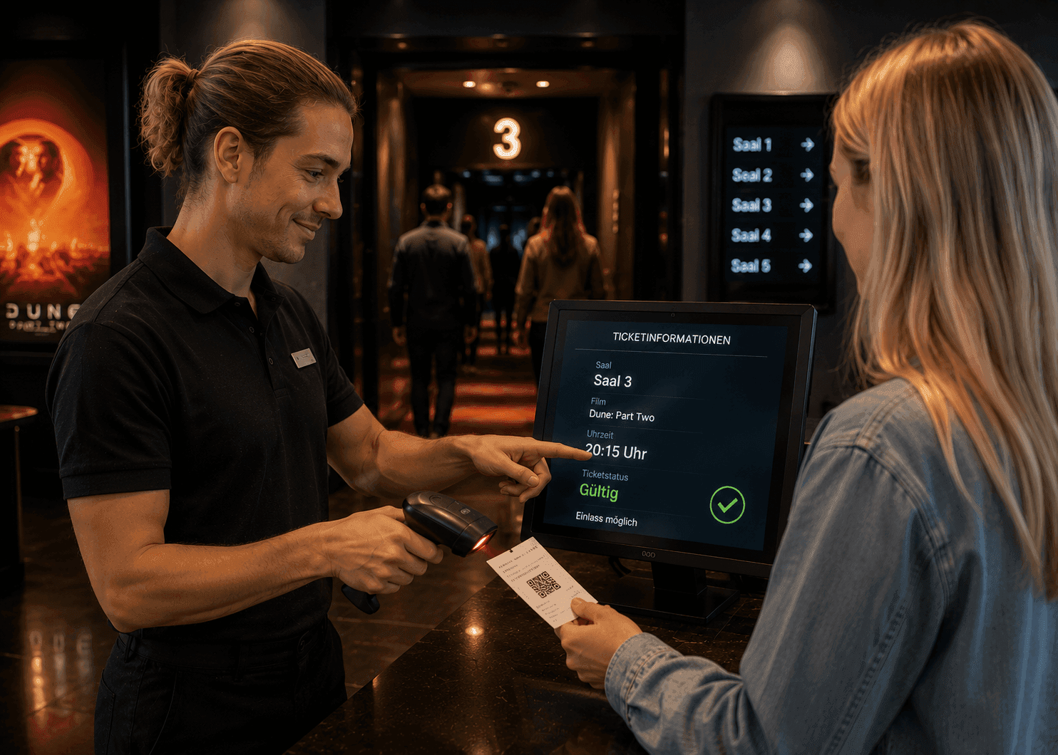 Cinetixx einlasskontrolle ticketinfos anzeigen